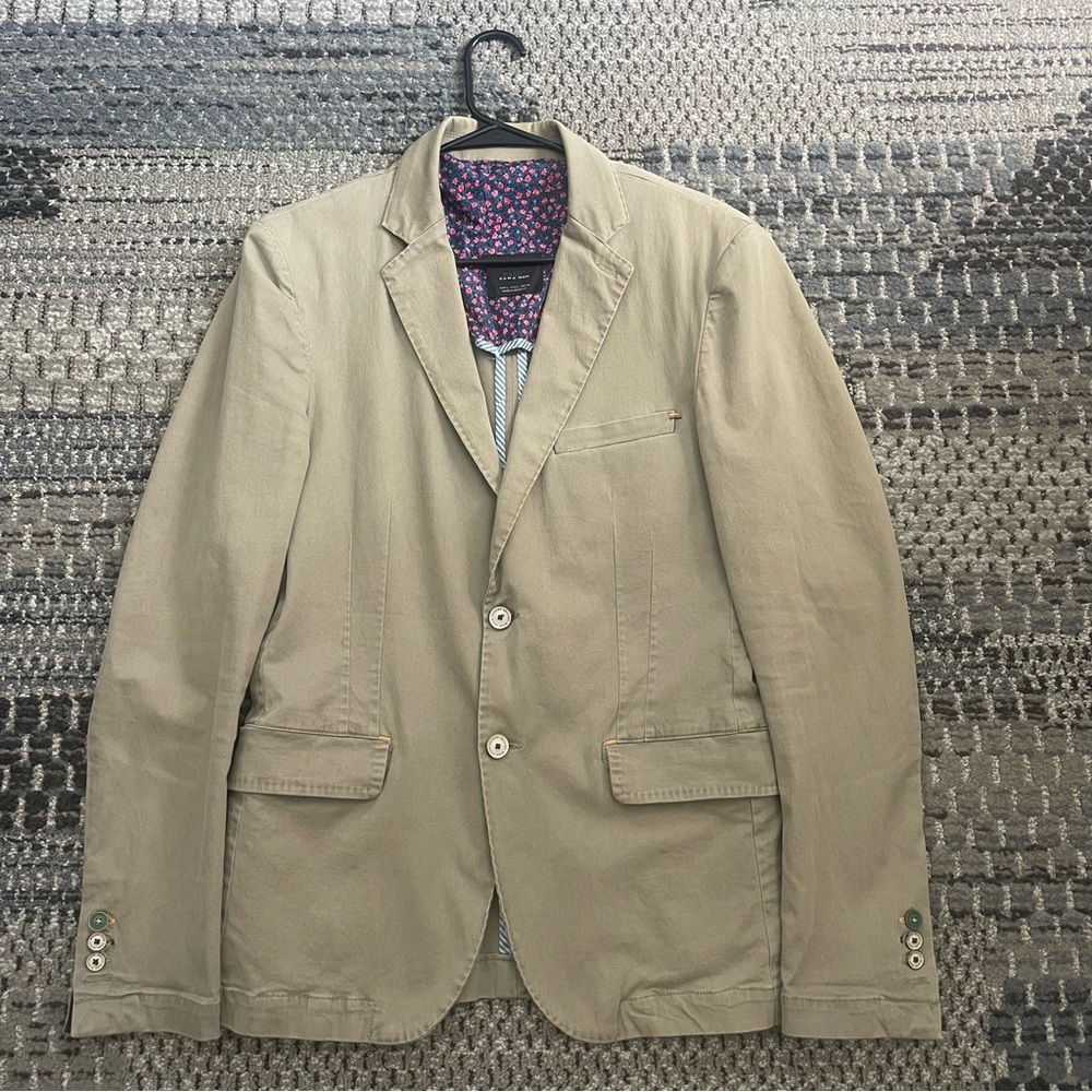Basic Zara Man Men’s Blazer, Suit Jacket with Lining, USA Size Large